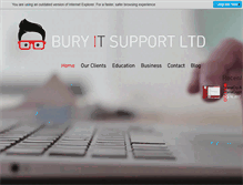 Tablet Screenshot of buryitsupport.co.uk